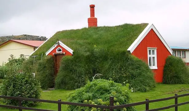 green roof house