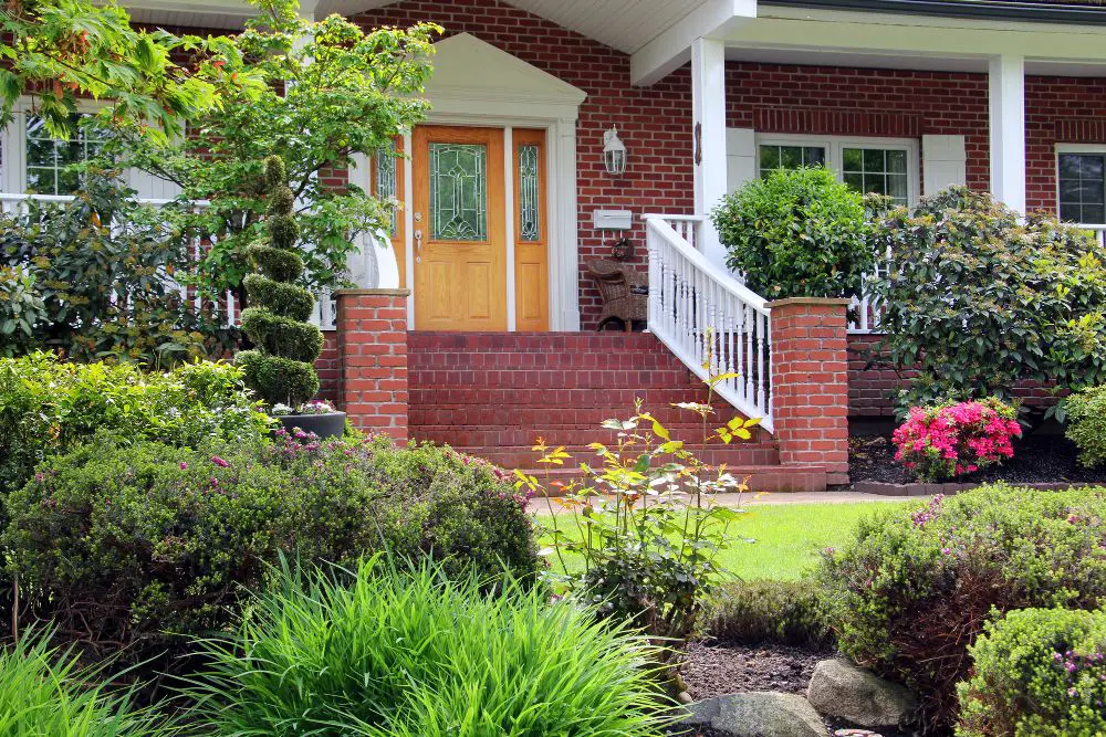 Brick house with porch