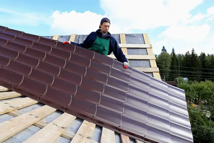 Installing metal roof