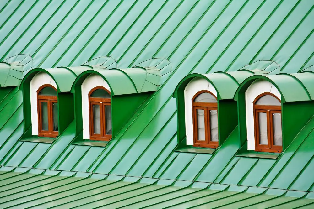 Green Metal roof