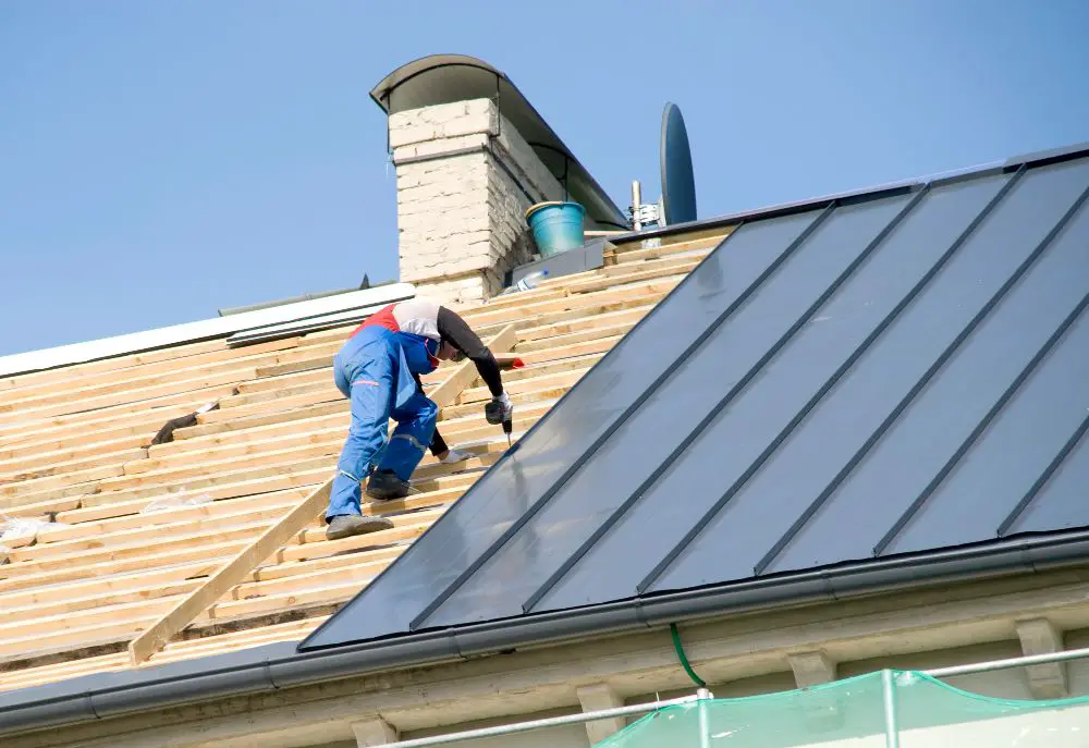 Installation of metal roof