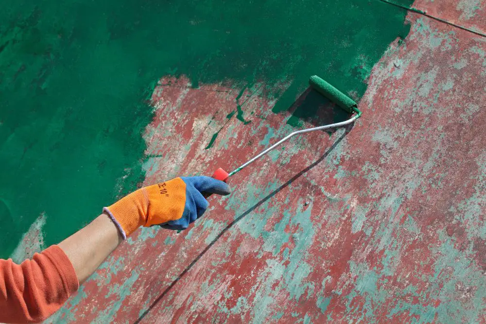 painting the roof