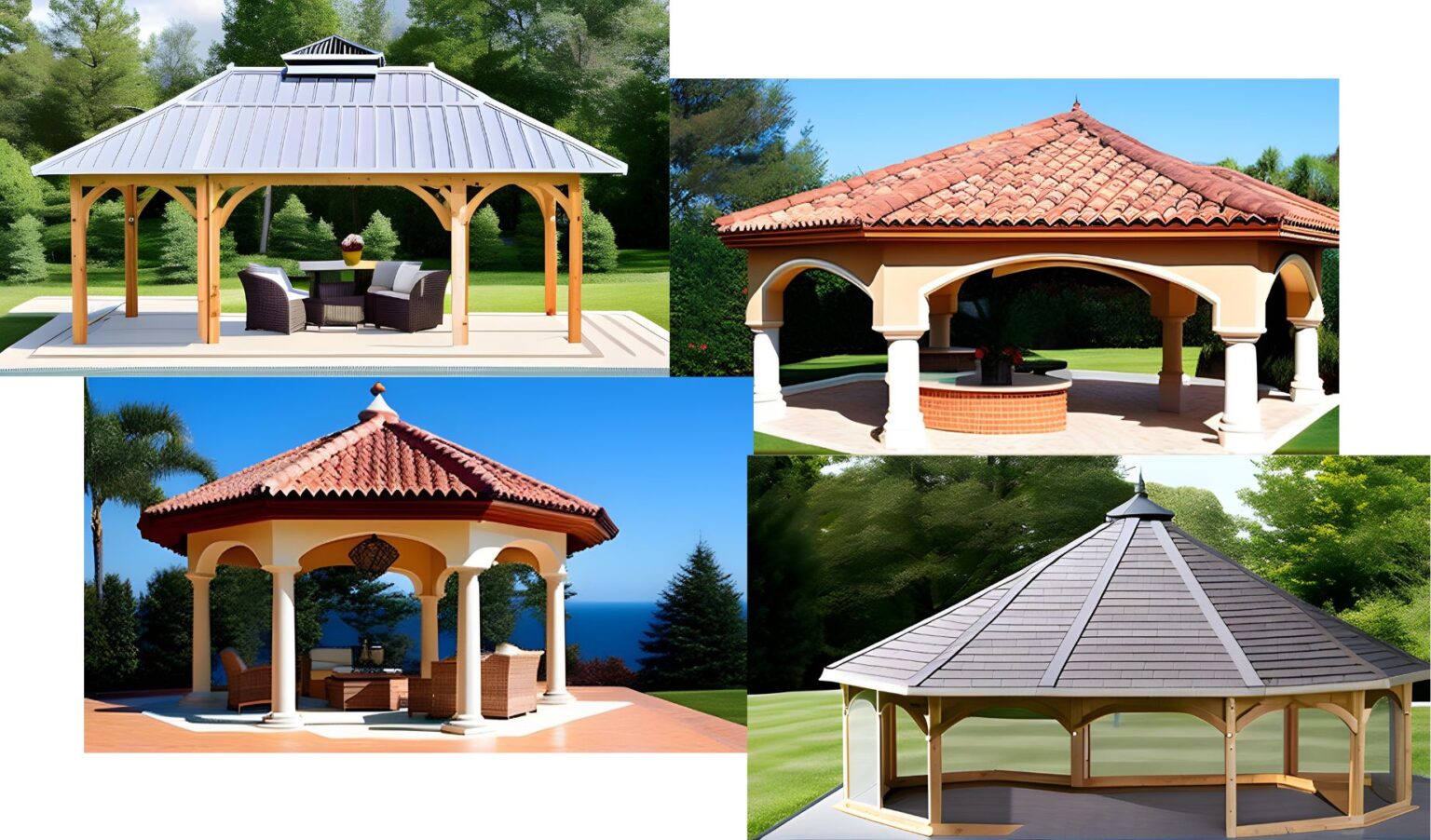 Creative Roofing Ideas For Gazebo: Materials And Designs - Myrooff.com